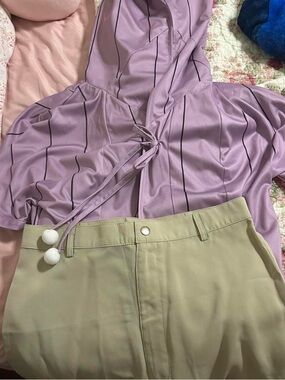 Hinata Hyuga Naruto Boruto Cosplay Costume and Blue Wig MEDIUM NWOT